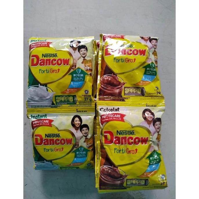 

(Good) NESTLE DANCOW FORTIGO - 1 RENCENG (10 SACHET) - PUTIH - COKELAT