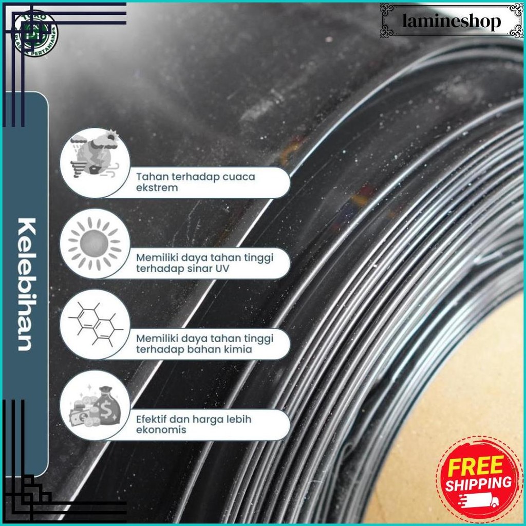 Geomembran Hdpe Tebal 500 Micron Lebar 5 Meter Cod