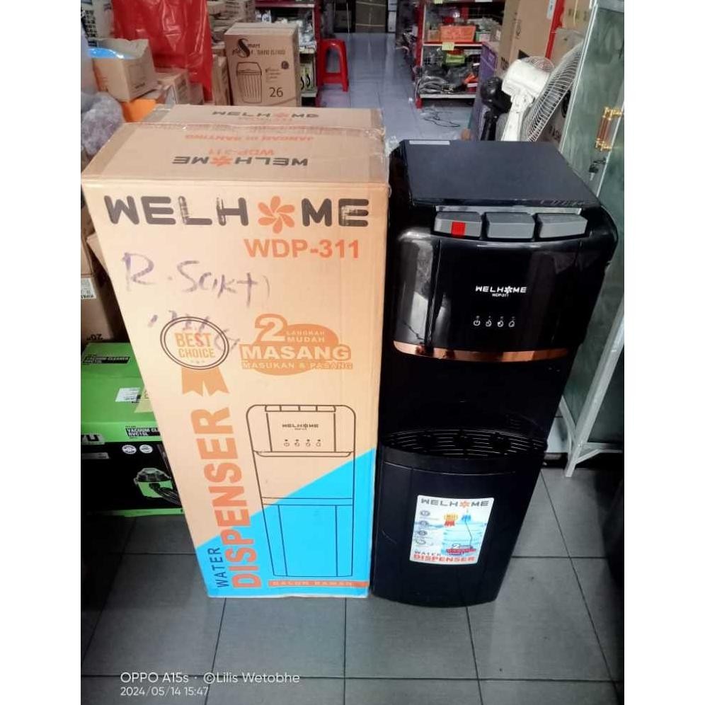 Dispenser Galon Bawah WELHOME WDP 311 3 Kran Dispenser Air Galon Bawah