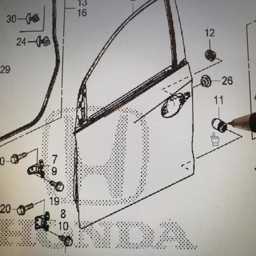Door Stopper Karet Pintu Dalam Bawah Brio Mobilio Jazz City Civic CRV murah