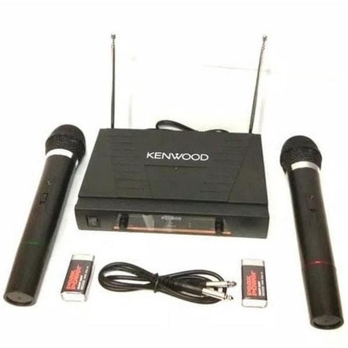 Mic Wireless Double Kenwood Kd 606 Microphone Tanpa Kabel