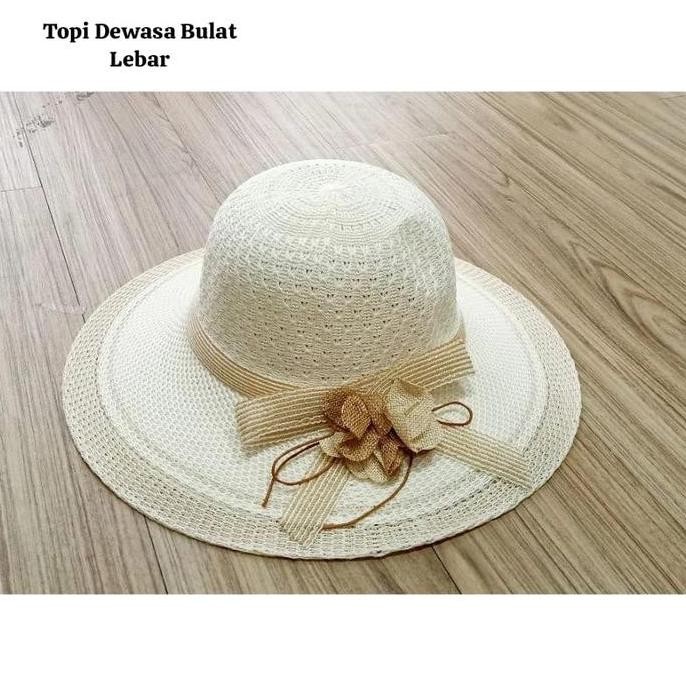 Topi Pantai Karvanal Seragam Pet Lebar Wanita Kekinian Santai Modern Hits