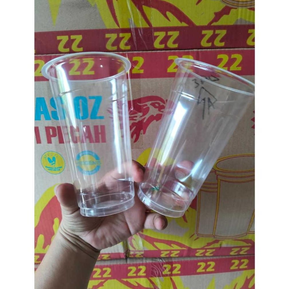 [KARTON] Gelas Plastik 22oz/ Gelas Cup 22oz/ DUS isi 20ROLL