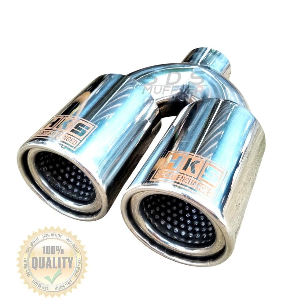 KNALPOT MOBIL RACING HKS CABANG TITAN POLOS SUARA BASS ADEM