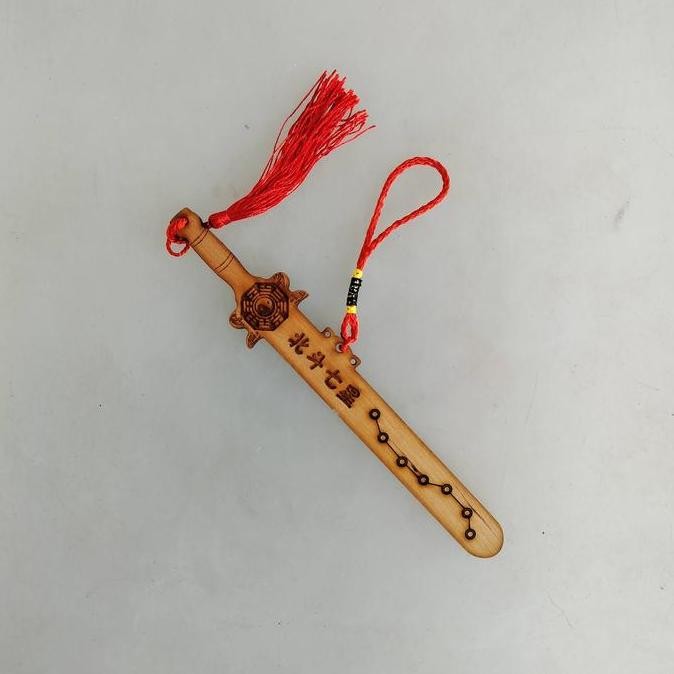 ,,,,,,,] pedang 7 bintang kecil gantungan pedang kayu bei dou qi xing feng shui