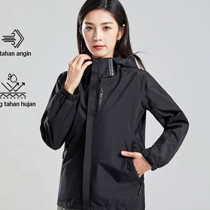 Raga Jaket Olahraga Wanita Jaket Ritsleting Anti Air Anti Angin Jaket Motor