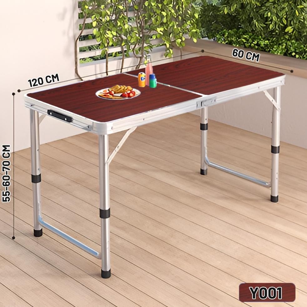 Meja Lipat portable Meja Koper meja makan lesehan meja lipat kayu meja serbaguna