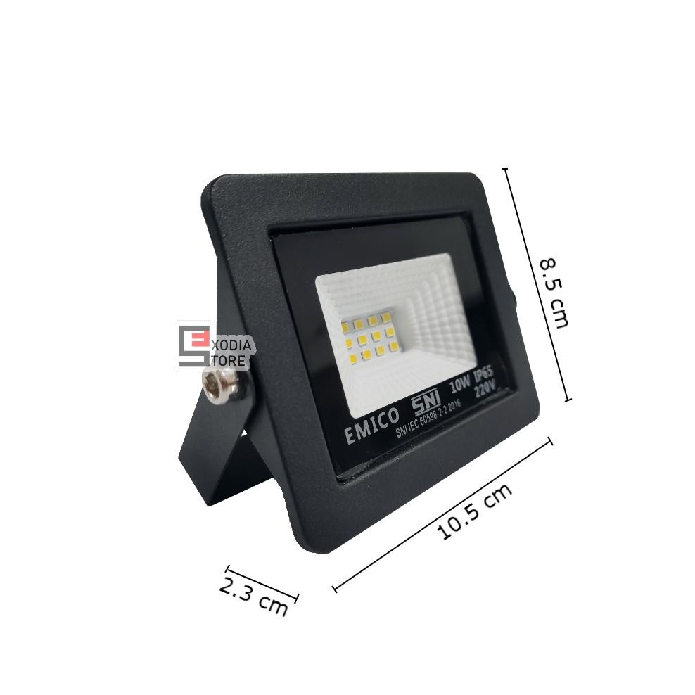 Lampu Sorot Emico Smd Led 10 Watt Sni Ip65 Lampu Tembak Floodlight Lampu Hias Rgb Dengan Remote