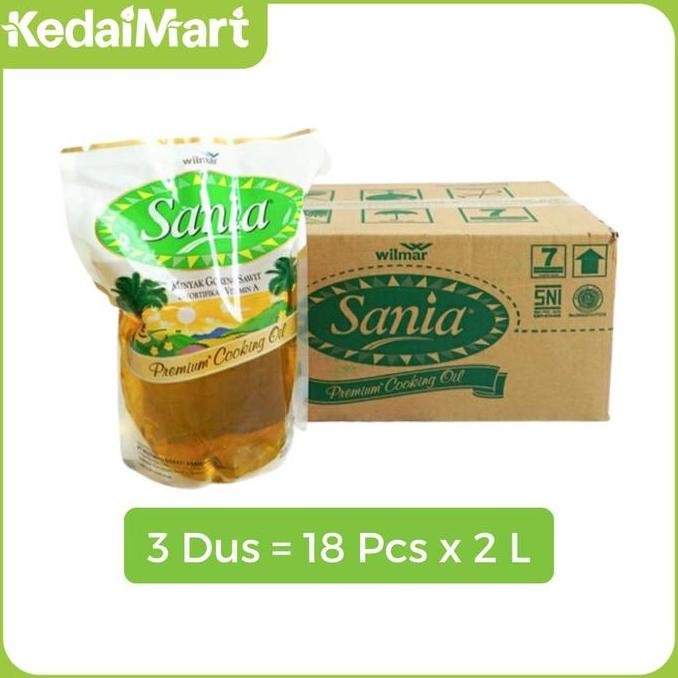 Grosir Minyak Goreng Sania 2 L Dus Isi 6 X 3