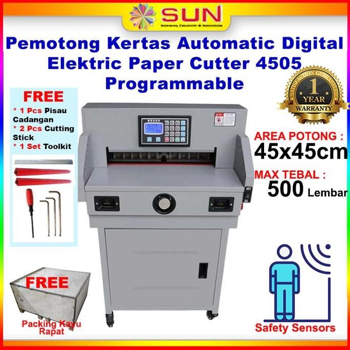 MESIN POTONG KERTAS OTOMATIS 4606 SUN - MESIN PEMOTONG KERTAS DIGITAL - MESIN PEMOTONG KERTAS OTOMAT