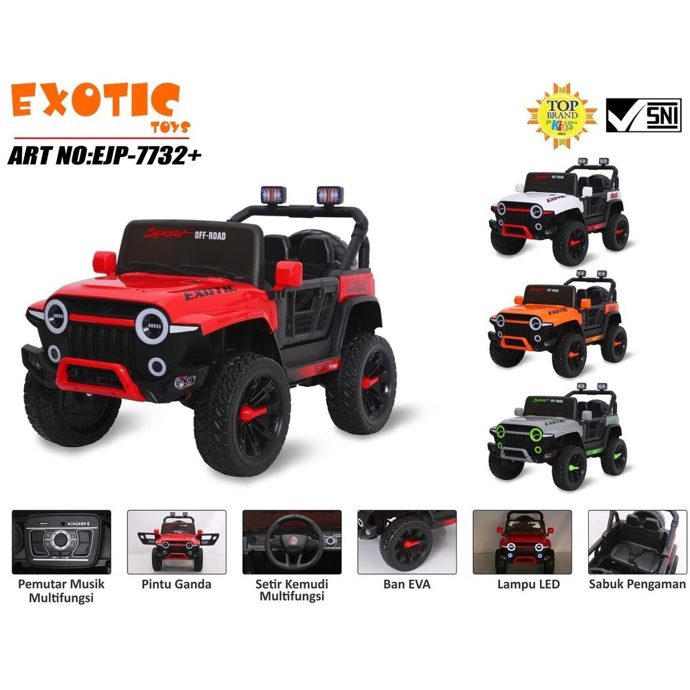 Mainan Mobil Aki Jeep Exotic EJP 7725+ / EJP 7749+ / EJP 7707+ / EJP 7732+ / EJP7706+ / EJP-7706+ / 