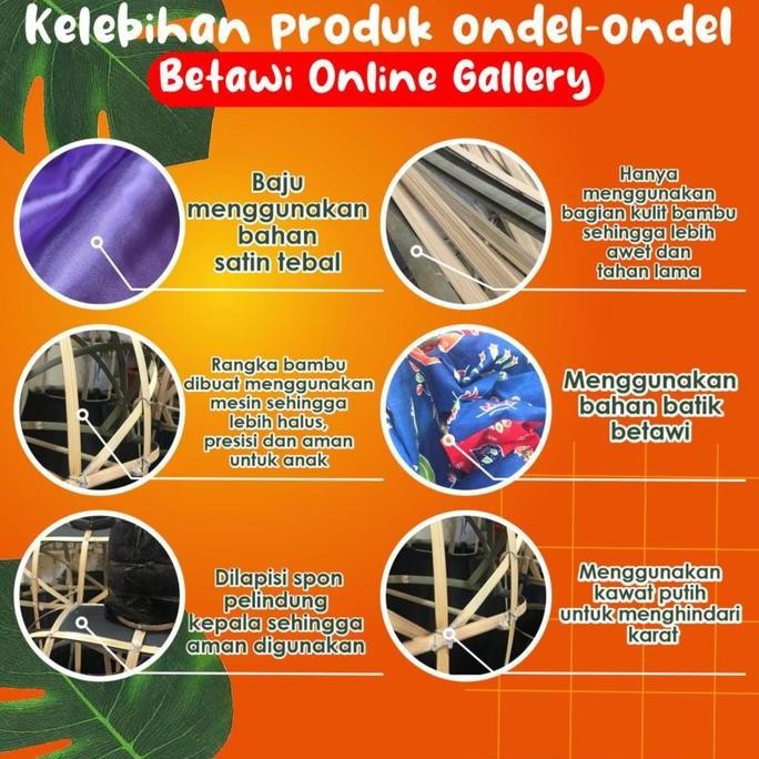 (Best) Ondel - Ondel 85cm Masuk Anak 2-3 Tahun / Ondel ondel bisa masuk anak anak / ondel ondel