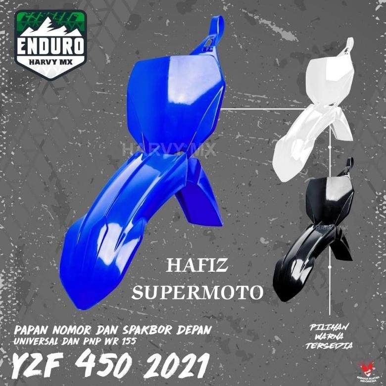 SPAKBOR DEPAN YZ F 450 PAPAN NOMER YZ 450 SLEBOR DEPAN PLAT NOMER COVER NOMER YZ 450 KLX 150 BF DTRA
