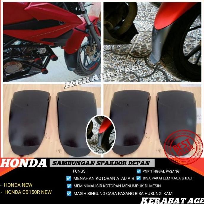 DF244>> sambungan spakbor depan cb150r new old