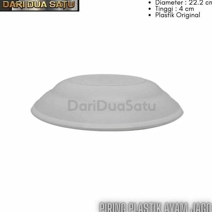 (Good) Piring Makan Plastik Ayam Jago Plastik Original Lentur Golden Ring