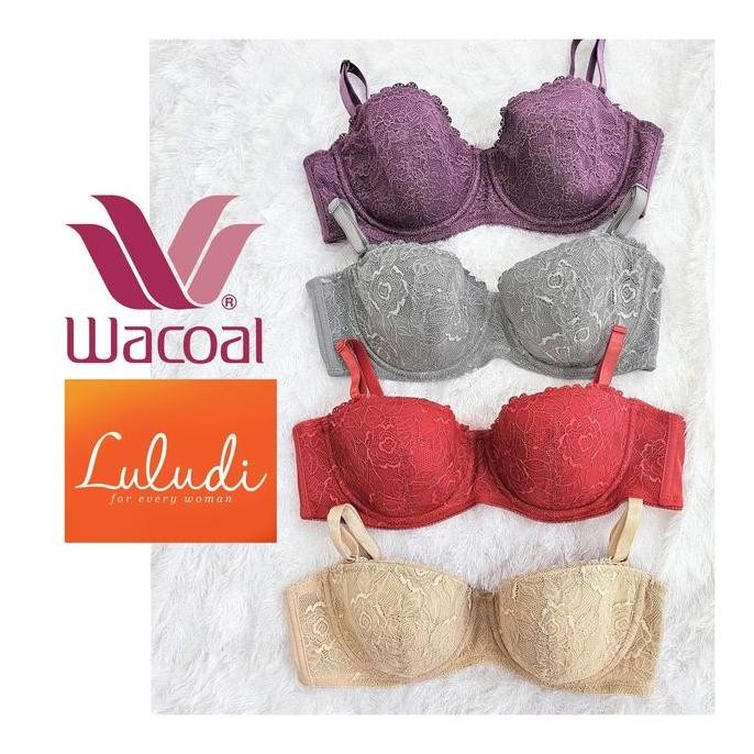 BRA LULUDI PAKAI KAWAT BUSA TIPIS HALF CUP 1/2 CUP LACE RENDA K80 LB 4702 LB4702