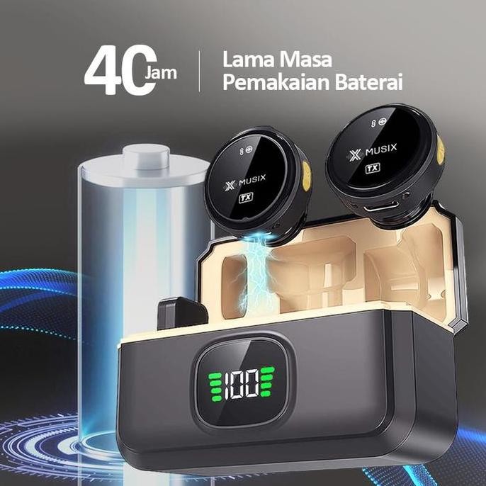 MUsix Q8 wireless clip-on microphone microphone dual microphone wireless microphone hp lavalier micr