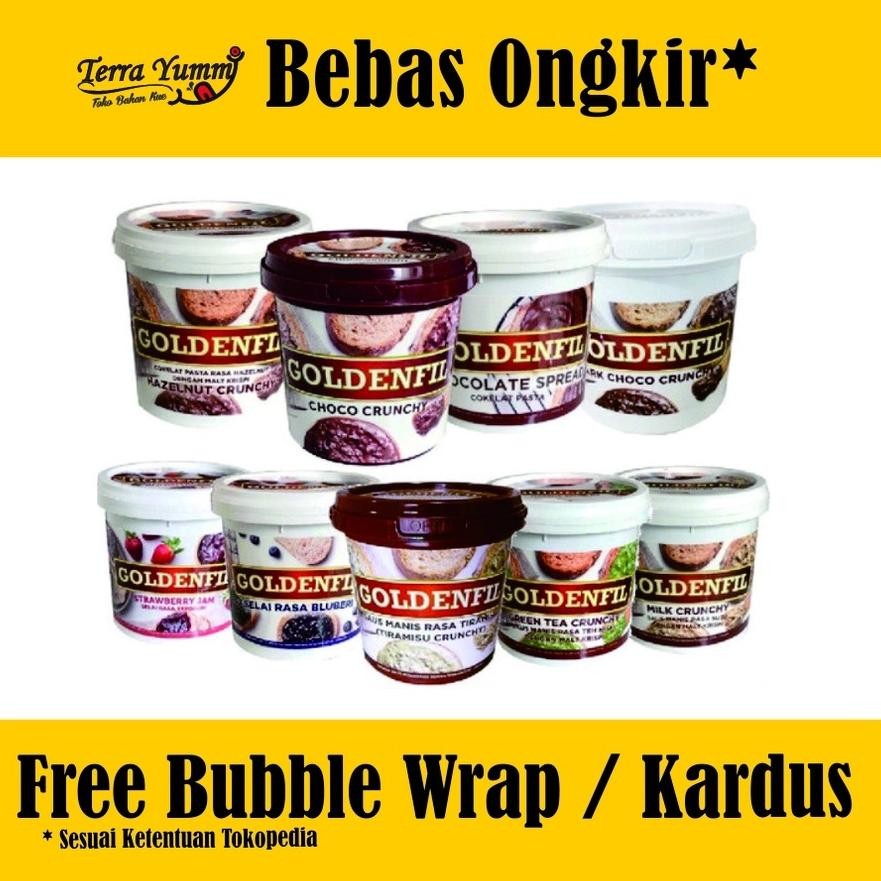 

TERMURAH Goldenfil Selai Renyah 1 Kg Untuk Kue Dan Roti Siap kirim