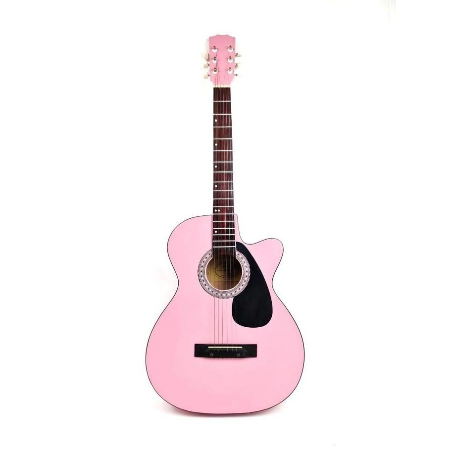 Gitar Akustik Pink Murah Bonus Pick Jakarta KS