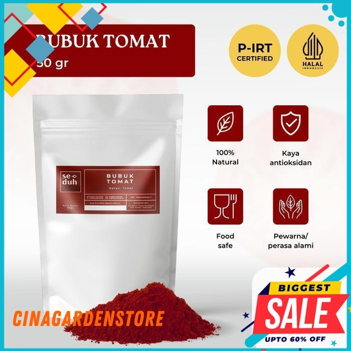 BUBUK EXTRACT TOMAT / TOMATO EXTRACT POWDER / FRUIT POWDER 50GR - 1KG TERBARU