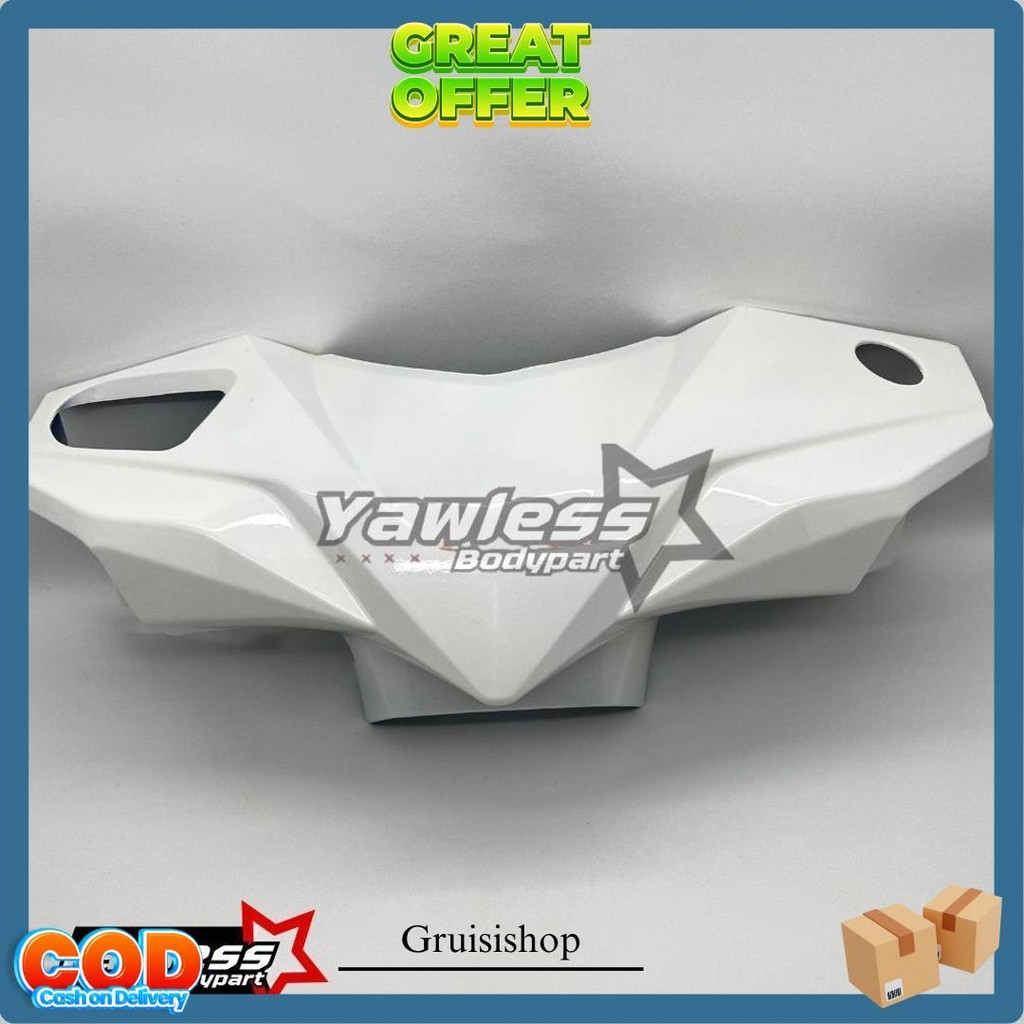 Batok Depan Beat Fi 2013-2014 Stater Kasar Warna Putih / Batok Beat Fi 2014 Siap Kirim