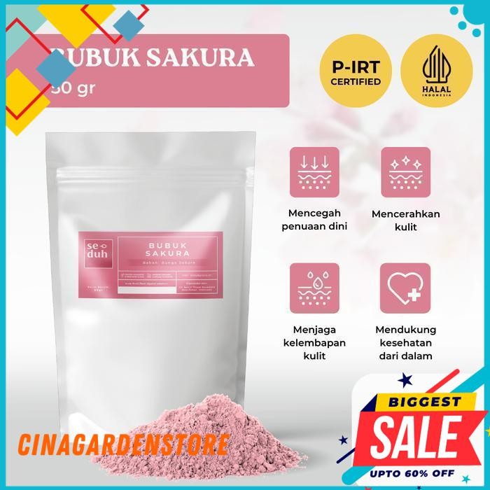 BUBUK EKSTRAK SAKURA / SAKURA EXTRACT POWDER / FLOWER POWDER 50GR - 1KG HEMAT