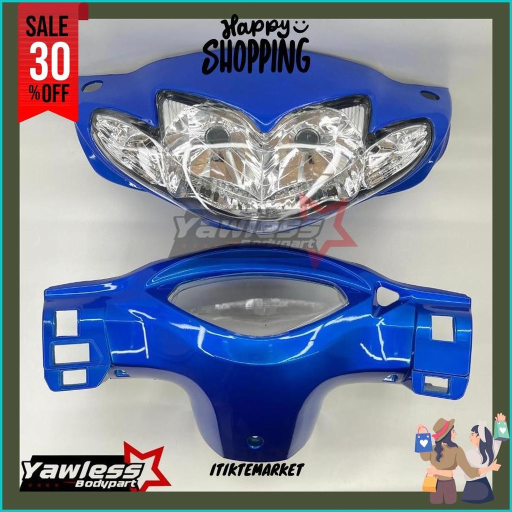 Batok Shogun 125 Biru Plus Reflektor Shogun 125 R / Batok Shogun 125 R Biru Bisa Cod