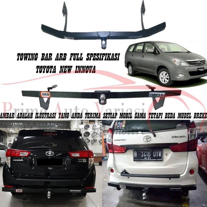 TOWING BAR ARB BESI BUMPER BELAKANG TOWING BAR - NEW INNOVA ORIGINAL DAN TERPERCAYA