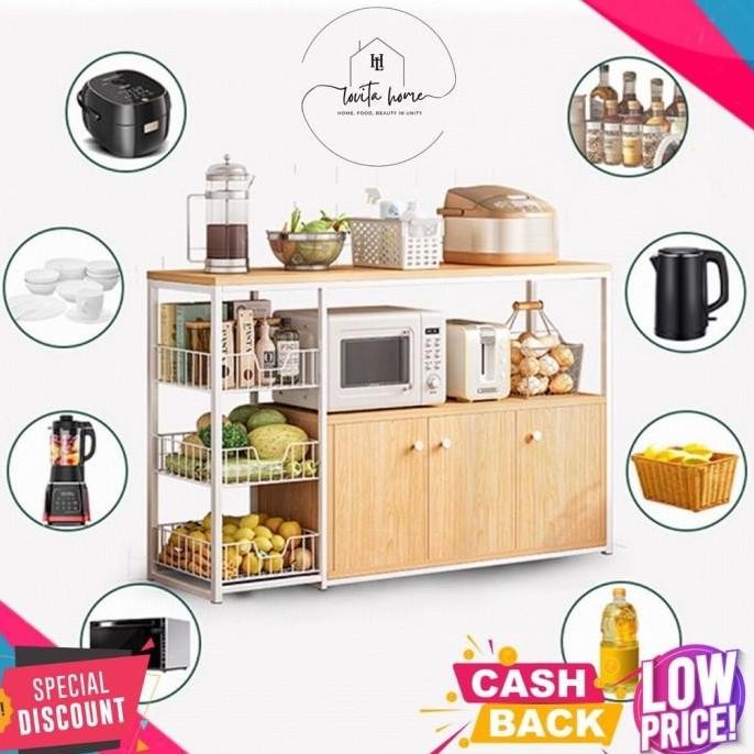 (Best) Rak Dapur Susun Minimalis / Rak Oven Microwave / Rak Serbaguna Besar