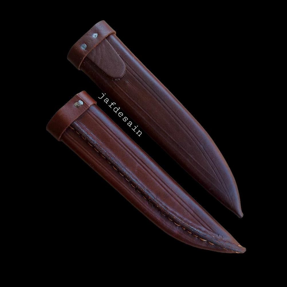 Sarung Kulit Herder Pisau Cap Garpu 5 "