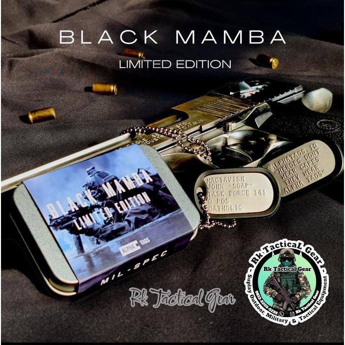 ORIGINAL Dog Tag Military US | Dog Tag Costum | Kalung Military Pria