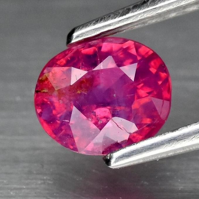 {{{{{{] Ruby Purple Red Unheated Natural Tanzania 0.84 ct USR00034 GLC Certi