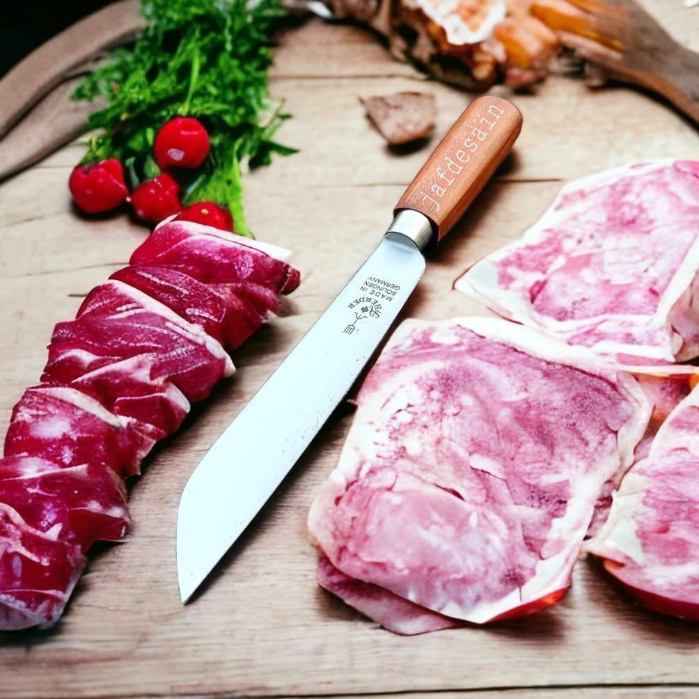 Pisau Sembelih Cap Garpu Original Potong Daging Sapi Herder Solingen Germany 8"