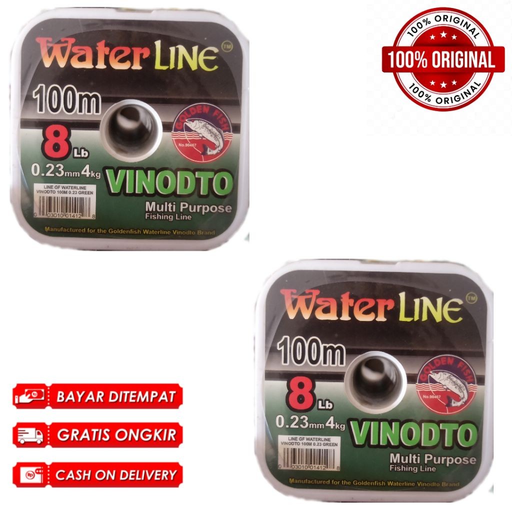 Senar Pancing WaterLine - Ukuran 0.23 100m