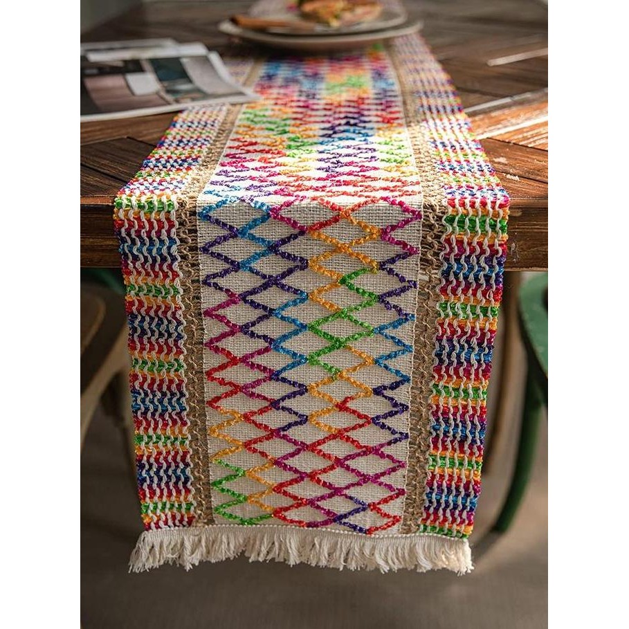 Table Runner Meja Makan Table Runner Premium Rajut