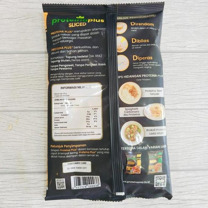 

New Proteina Plus Daging Nabati Cincang Potongan Irisan Vegan Vegetarian