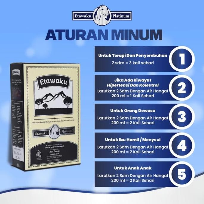 New Etawaku Platinum Paket 2 BOX - Susu Kambing Etawaku Platinum Etawa Dairy Milk Bubuk