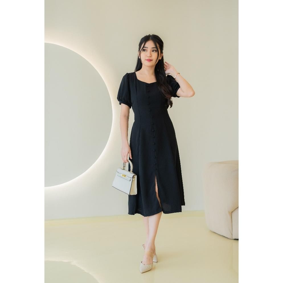 Lilybelle Zudith Dress Casual Terusan Premium Cantik Gaun Kondangan Fashion Wanita