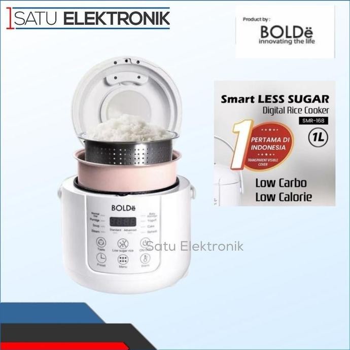 Bolde Smart Less Sugar Digital Rice Cooker 1L