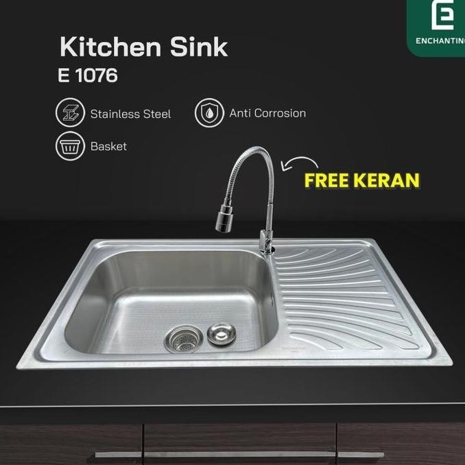 Bak Cuci Piring Kitchen Sink Europe Enchanting E1076