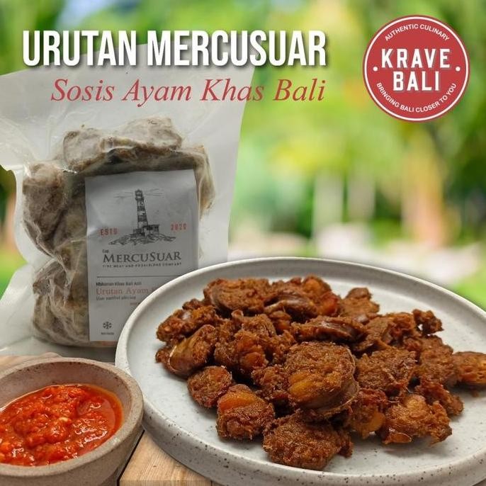 Urutan Sosis Ayam Pedas - Makanan Khas Bali - Krave Bali