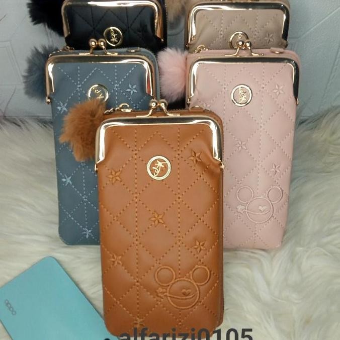 Dompet Hp Resleting 2 Slempang Tas Hp Slempang Dompet Hp Kualitas Premium Original