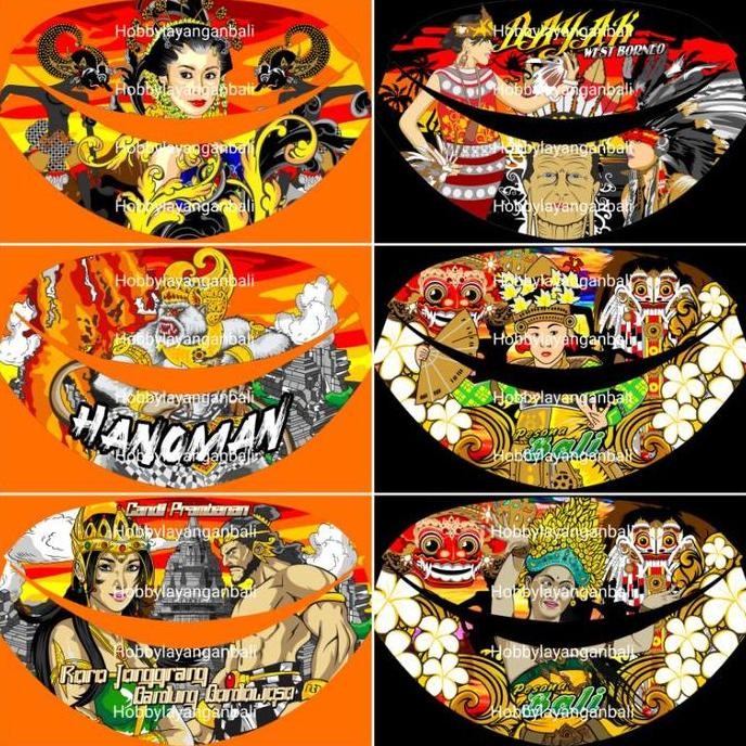 (Good) sampul kain layangan gapangan pegon ceper sawangan motif digital print 2