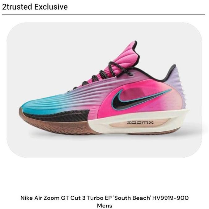 New  Nike Zoom GT Cut 3 Turbo 'White/Blue/Red' Mens Trusted Basket