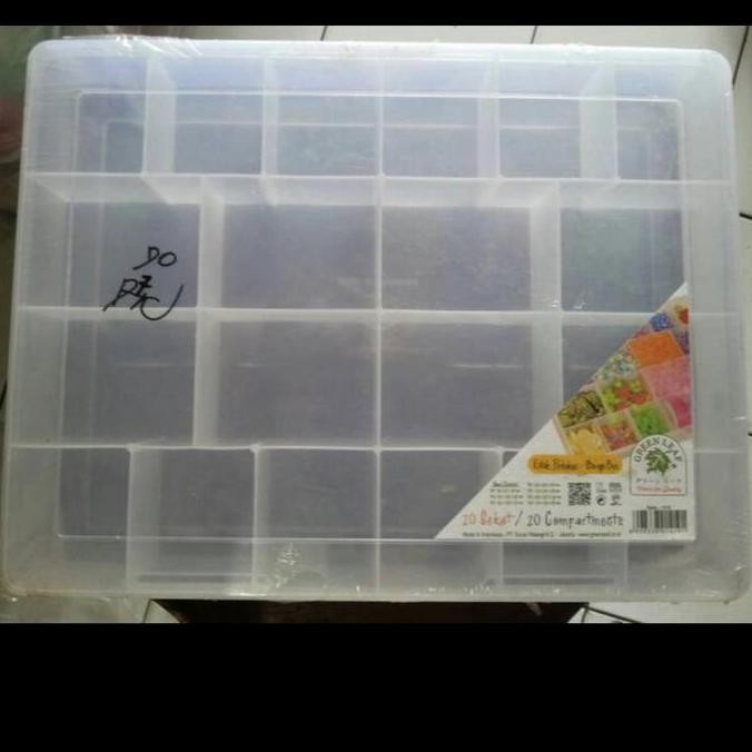 Kotak Perkakas Reiko 20 Sekat Green Leaf