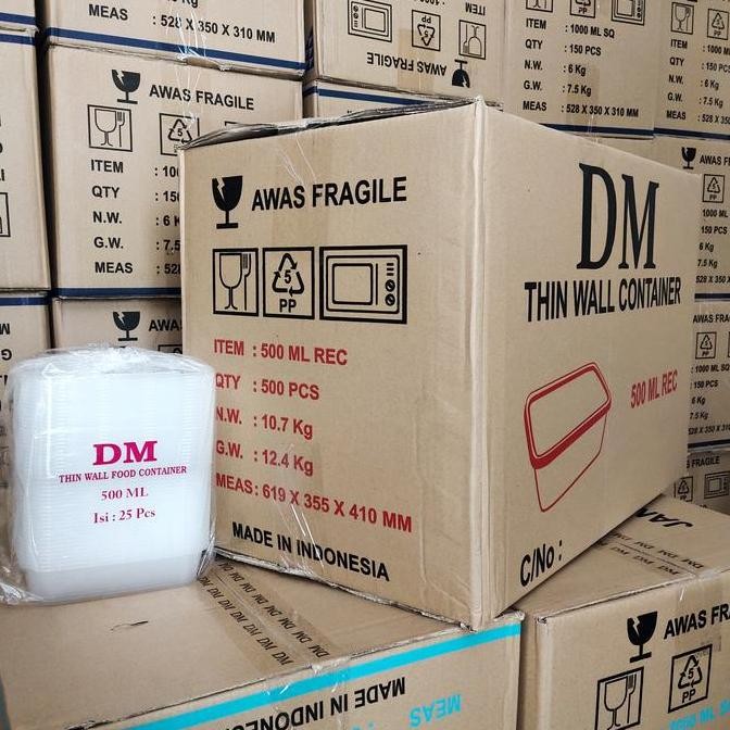 Thinwall Dm 500 Ml Rec - 500Ml Rec Panjang - 500 Set