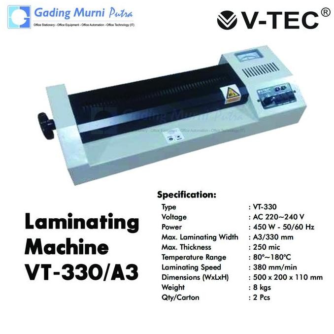 Mesin Laminating V-Tec Vt-330 / A3