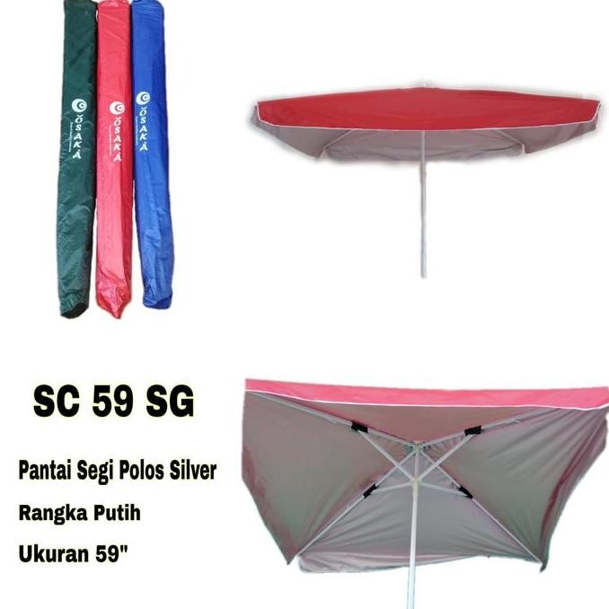 Payung Pantai Segi Polos Anti Uv/ Payung Cafe/Payung Tenda
