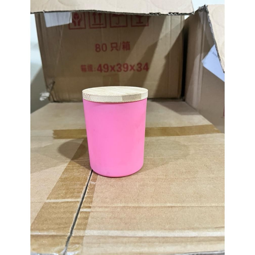 Diskon Candle Glass Matte Jar 200Ml Jar Kaca Lilin Tutup Kayu Termurah