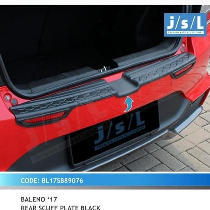 Sill Plate Belakang Black Jsl Baleno Hatchback 2017-2020